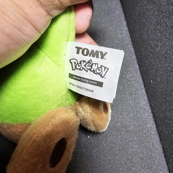 Pokemon Tomy Chespin Hedgehog Grass Type Plush Stuffed Animal Toy Doll Soft 8” s - Picture 2 of 4